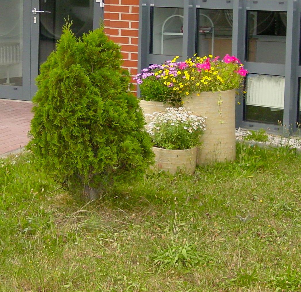 Pflanzring Blumen GFK Garten Rohr individuell langlebig