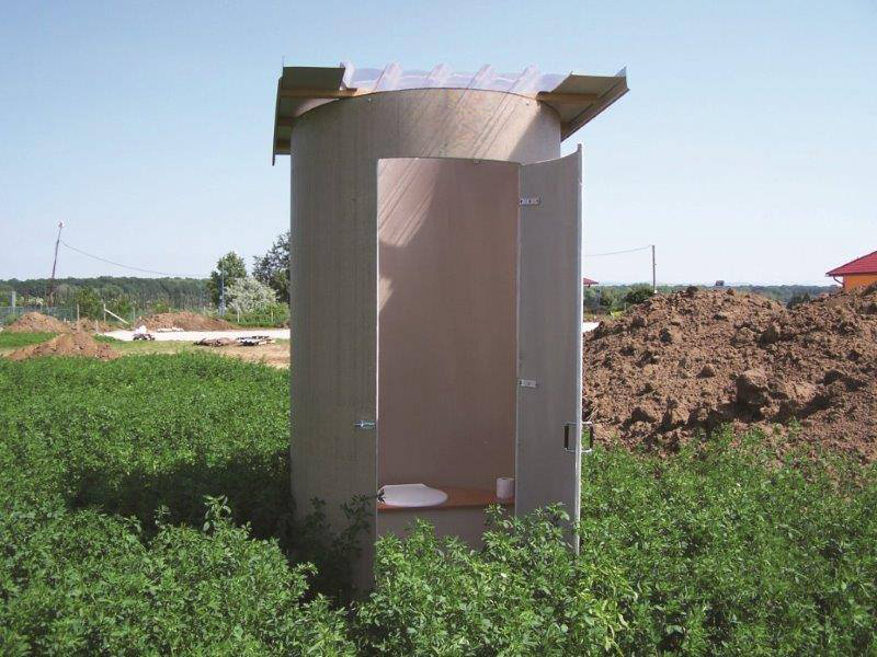 Outhouse Solardusche Gartentoilette GFK Rohr Schuppen DIY Garten 