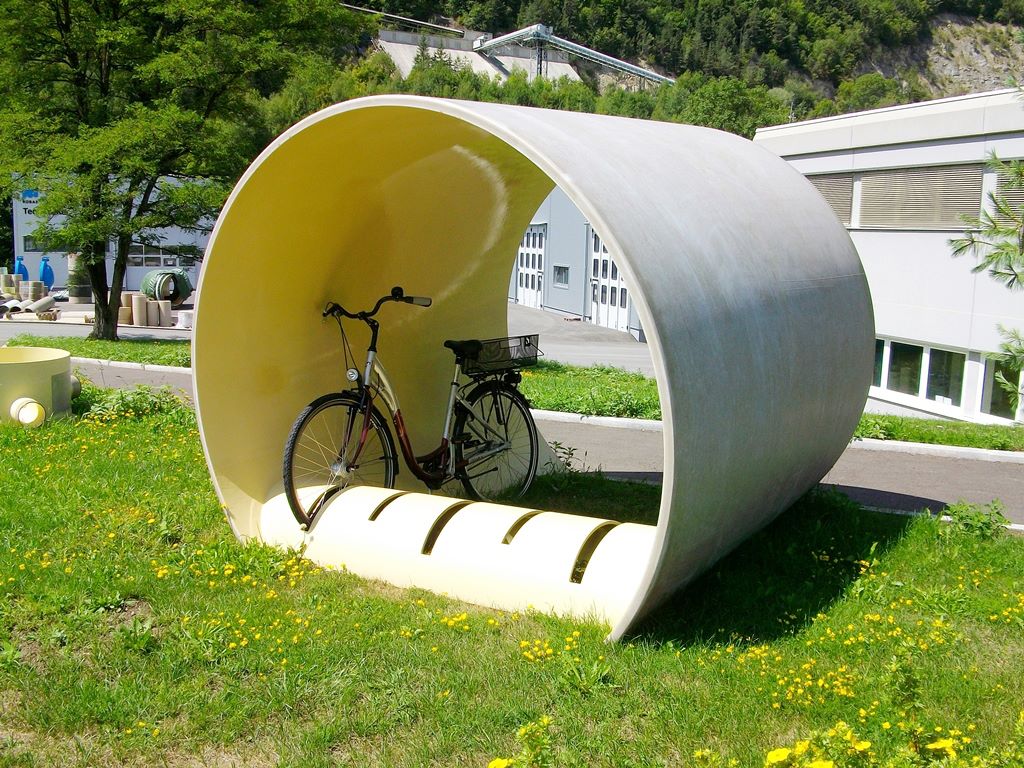Fahrradunterstand GFK individuell klein DIY Fahrradunterstand GFK individuell klein DIY
